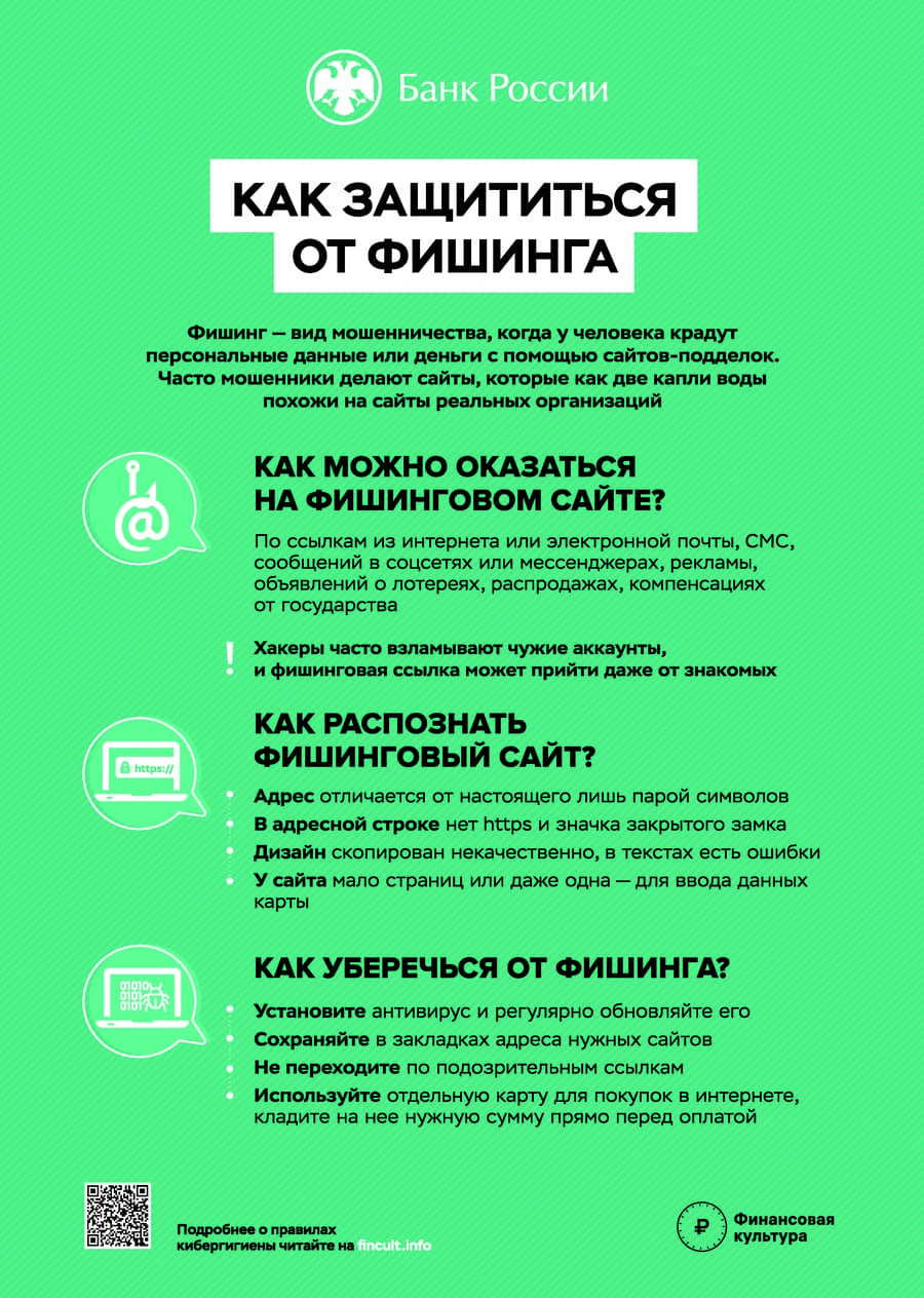 Как защититься от фишинга?