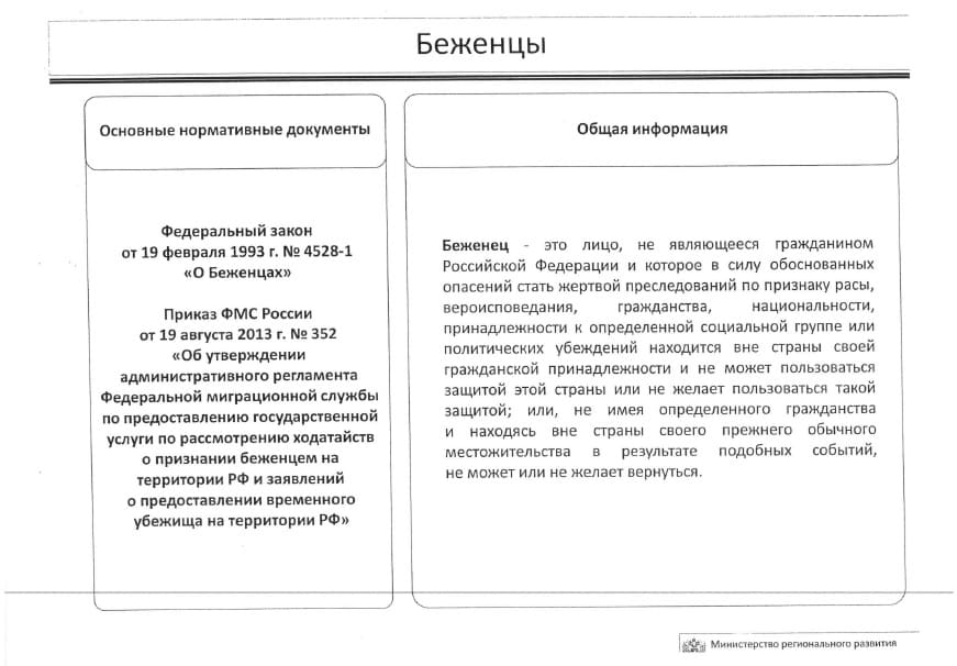 Беженцы - общая информация