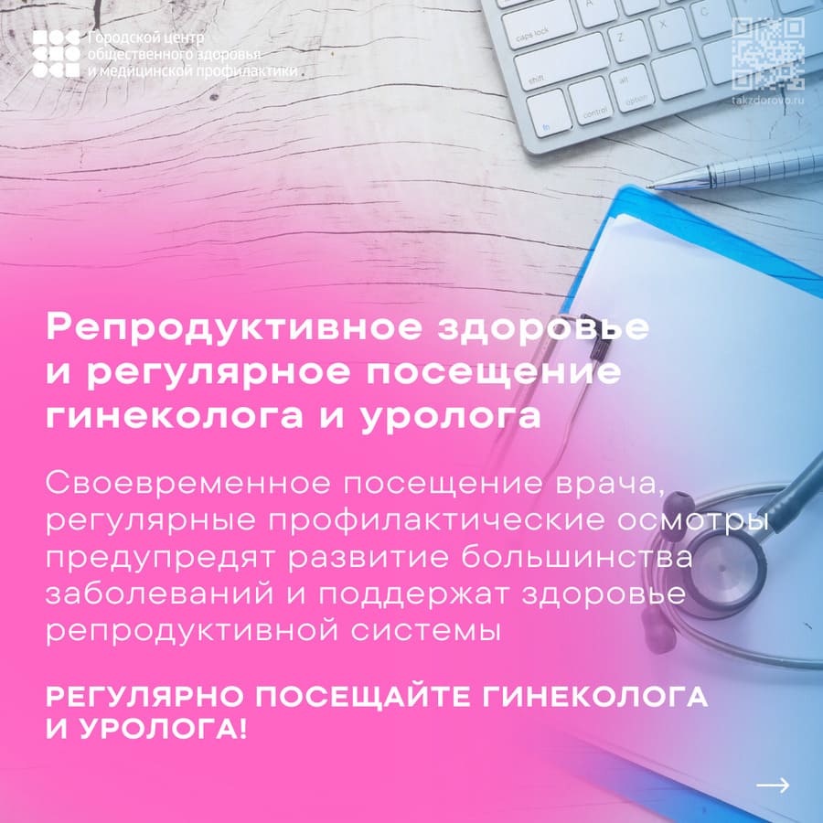 Репродуктивное здоровье и регулярное посещение гинеколога и уролога